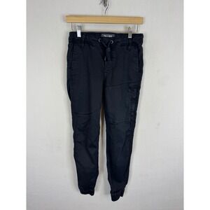 DU/ER N2X‎ Slim Fit Jogger Pants Black Drawstring Cuffed 26x29